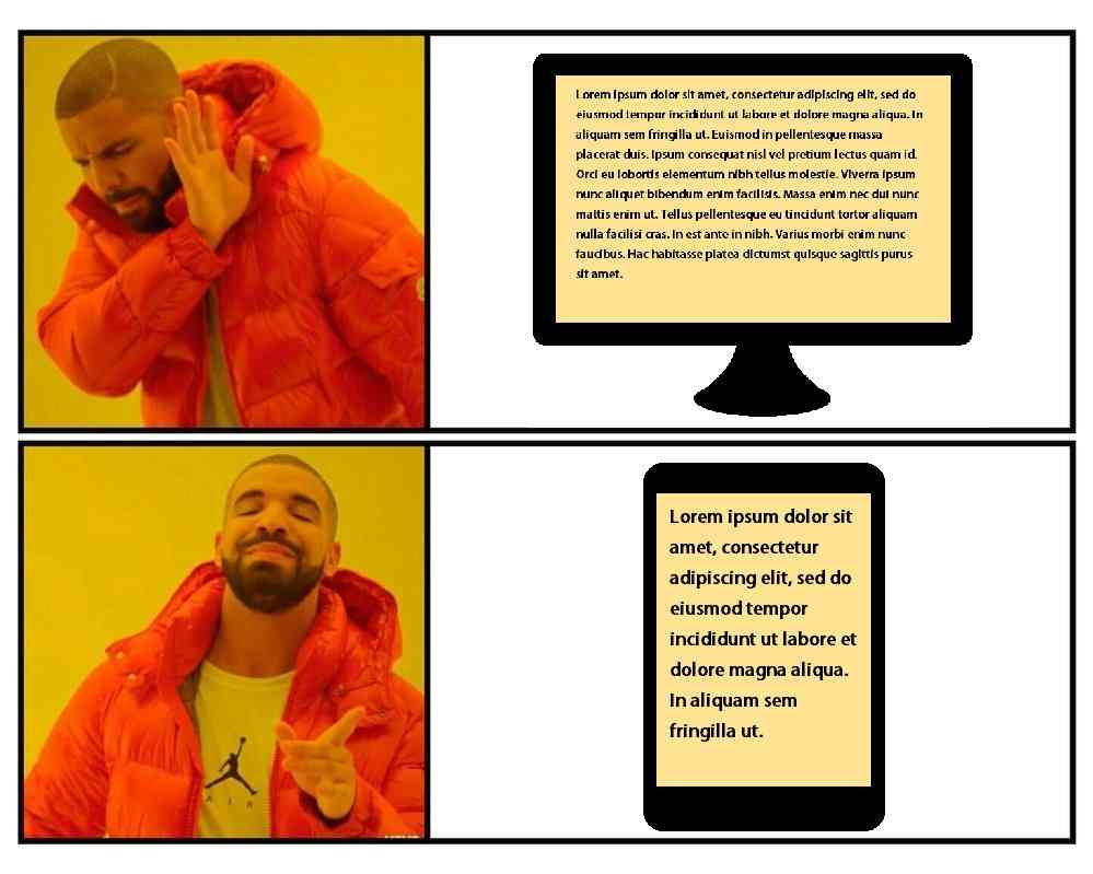 reading long text on screen meme