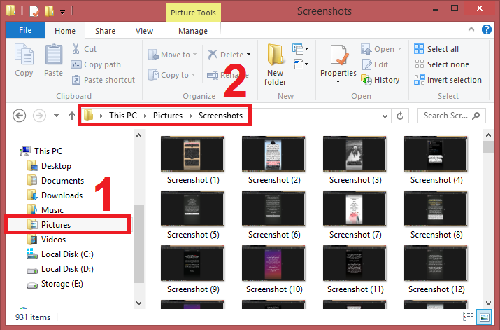 easily save screenshots on windows